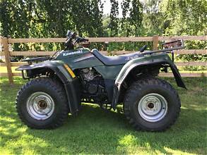 Atchison Kansas Kawasaki ATV Recovery | Lenders Recovery Service Kawasaki ATV associated with an LRS recovery assignment in Atchison, Kansas.
